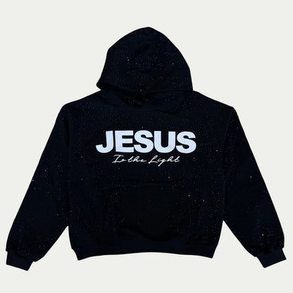 Jesus In The Light Rhinestone Hoodie