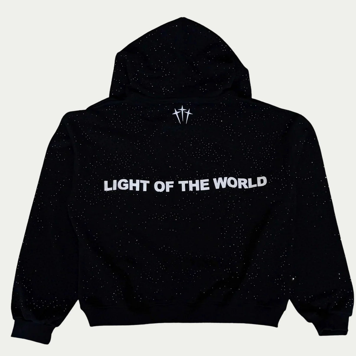 Jesus In The Light Rhinestone Hoodie