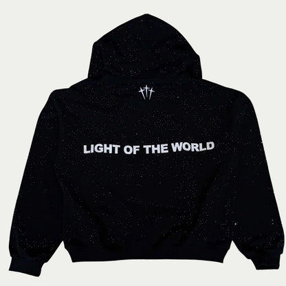 Jesus In The Light Rhinestone Hoodie